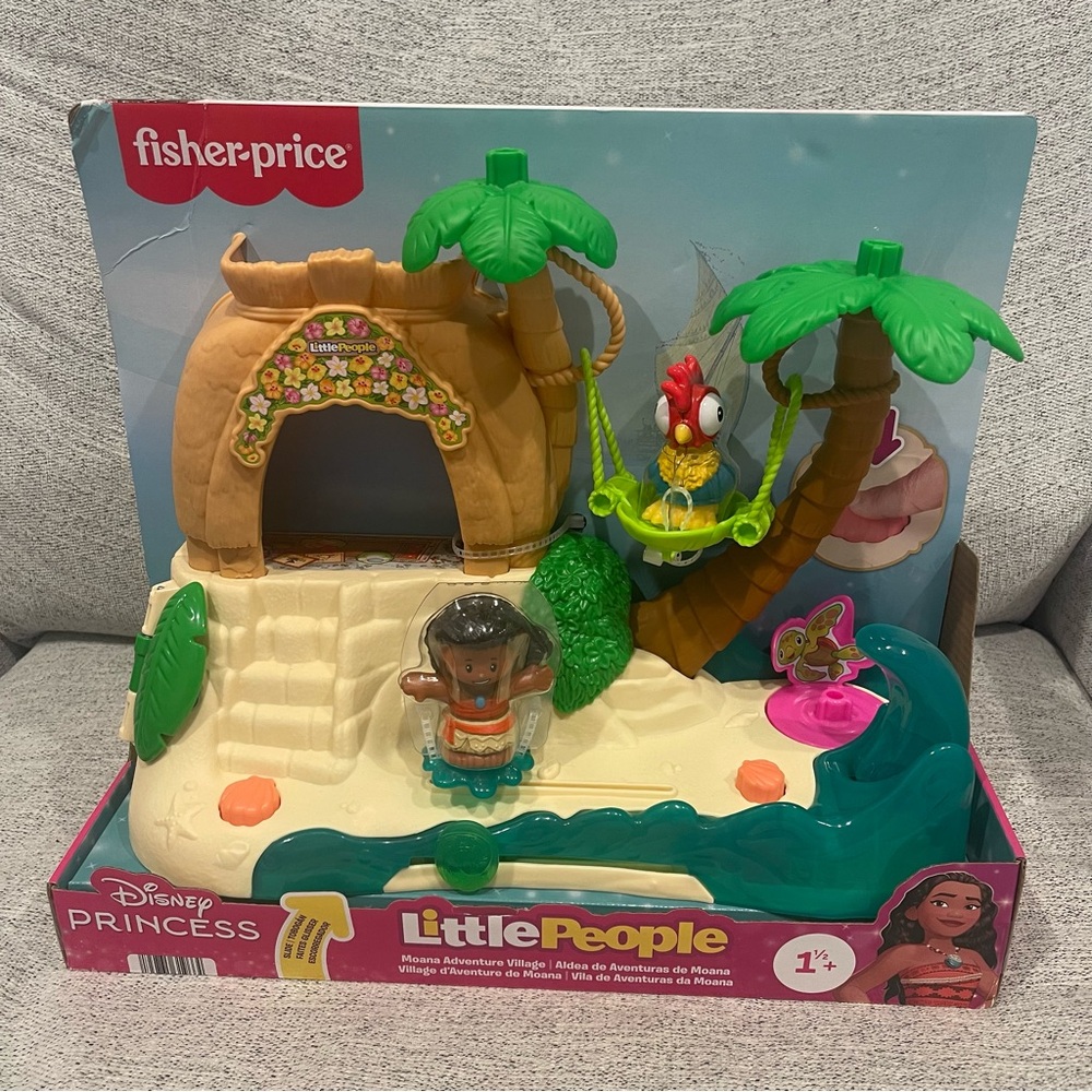Fisher-Price Little People Disney Princess Moana Adventure Village Playset